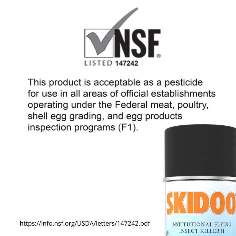 Diversey 5814919 Skidoo Institutional Flying Insect Killer II, EPA NSF