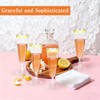 CONEHOY 220 Pcs Champagne Flutes Cups 5 Oz Gold Disposable