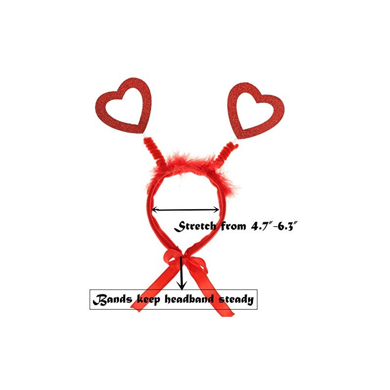 Disfraz de perro de San Valentín, diadema de corazón rojo