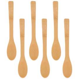 Luxshiny 6pcs Reusable Stirring Spoons Long Handle Honey Jam Sugar and Seasoning Spoons for Kitchen Mixing Household Use and Food Preparation