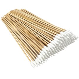 6" Cotton Swabs 200 Pcs - Long Cotton Swabs with Precision Tips and Bamboo Sticks - 6 Inch Pointed Cotton Swabs for Gun Cleaning & Maintenence, Makeup Touch-ups, Electronics Cleaning, Arts & Craft