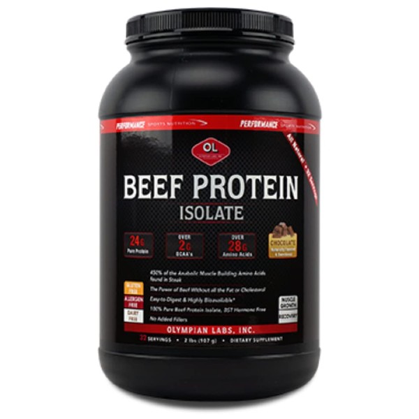 Olympian Labs Olympian Labs Beef Protein Isolate Powder, 24g Protein,