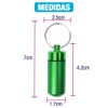 Kit 4 Pzas Pastillero Portátil Metálico Hermético Aluminio