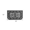 HomeRoots 18" X 30" Black Rubber Scrollwork Outdoor Door Mat
