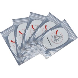 XFT AED Trainer Pads, 5 Pairs Practice Trainer Pads for XFT Mini AED Trainer Pads (Adult Pads), Use for XFT-D0009, XFT-120N, XFT-120NB, XFT-120GA, XFT-120G, Replacement AED Trainer Pads