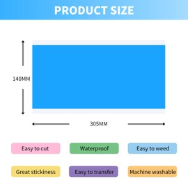 Smart Vinyl Permanent for Cricut Joy, 14 cm x 30.5 cm Vinyl Film Plotter, Transfer Film Plotter Set for Laptops, Phones, Walls and More