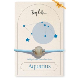 By Lilla Zodiac Bracelet Hair Ties – Premium Element-Inspired Accessories for Each Zodiac Sign (AQUARIUS)