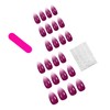 TBRZTR Almond False Nails Press on Nails Medium Purple Gradient
