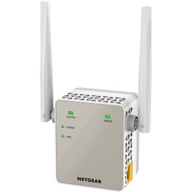 NETGEAR WLAN Repeater EX6120 WLAN Verstärker, AC1200 Dual Band WiFi, Abdeckung 2 bis 3 Räume & 20 Geräte, Geschwindigkeit bis zu 1200 MBit/s, kompaktes Design
