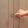 JACMKEON 20 Pieces Brass Drawer Knobs Round Cupboard Handles with