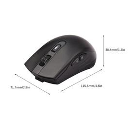DOSMONO 2.4G Wireless Smart Voice Mouse Translator 6 Buttons for Laptop PC Computer Support Windows Mac System Typing Speech Translation Voice Command Search with USB Receiver for Comercial Business Office Supplies