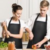 Gotega 3 Pack Waterproof Rubber Vinyl Apron Adjustable Bib Apron