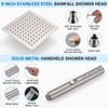 G-Promise All Metal Shower Head with Massage Mode Handheld Spray