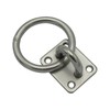 Stainless Steel Marine Eye Plate with Ring 8MM x 50MM