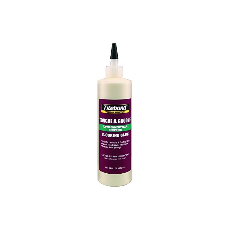 Titebond 2104 Tongue and Groove Glue Bottle, 16 oz, White