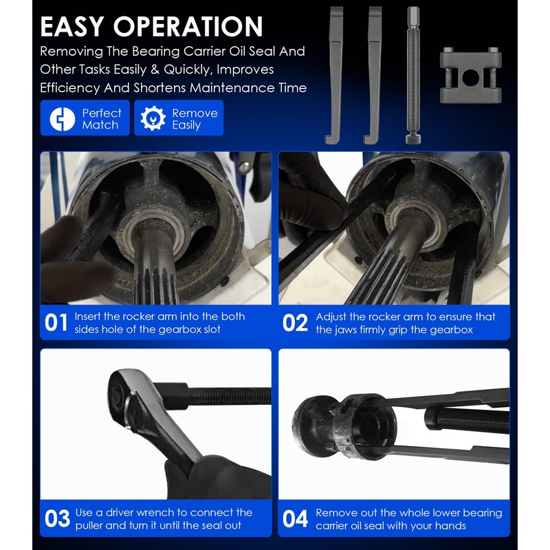 Upgrade Lower Bearing Carrier Puller for Yamaha Johnson Evinrude Mercury