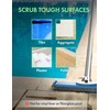 KEMANO Heavy Duty Deck/Pool Scrub Brush - Industrial-Grade Silicon Carbide