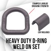 Boxer Tool 3/8" Heavy Duty Weld-On Forged D Ring 6