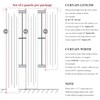 Cream Blackout Curtains & Drapes 96 Inches Long 2 Panels