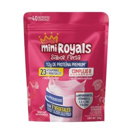 MiniRoyals Malteada de Fresa en Polvo para el Desarrollo de Nios desde 4 Aos  Mix de 7 verduras  Endulzado Naturalmente, Protena Premium, 40...       