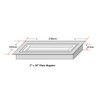 Zion Flush Mount Floor Register 3" x 10" White Modern