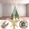 Christmas Tree Topper Lighted Star [Gold],3D Hollow Sparkling Star Christmas