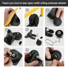 CPROSP 2-Piece Suitcase Replacement Wheels 70 x 24 mm, Replacement