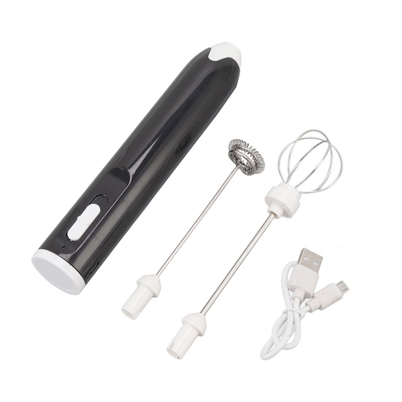 Electric Egg Beater Portable Multi Gears Milk Frother Rechargeable Kitchen