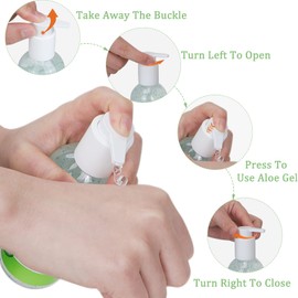 ASYBO Aloe Vera Gel, 100% Natural Pure Aloe Vera Hydrating Facial Moisturizer, Soothing & Moisturizing, After Sun Care, Reduce Acne, Repair Scars, Suitable for All Skin Types, 250ml / 8.8 fl oz