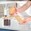 Glass Food Storage Jars, Food Containers with Airtight Bamboo Lids
