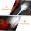 Alipis 2pcs Non-Stick Rice Spoon Paddle Thickened Metal Chinese Spoons