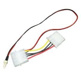 AABCOOLING C16 Fan Adapter Cable 12 V 4 Pin Molex to 2 Pin to 3 Pin