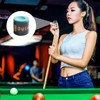 50 Pcs Billiard Cue Replacement Tip, 10mm Blue Snooker Cue