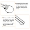 sourcing map 10Pcs 6mmx45mm Quick Release Pins, Carbon Steel Marine