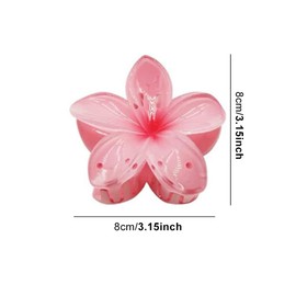 Flower Claw Clips, 4Pcs Flower Hair Clips for Thick and Thin Hair, Beach Tropical Hair Clips for Women and Girls(COLOR:as shown)