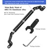 BRCOVAN Motorcycle Cross Bar Fit M10 & M8 Rear-View Mirror