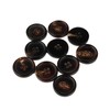 Septe 10Pcs 1 Inch Real Horn Buttons,Coat,Blazer Buttons Replacement (25mm,