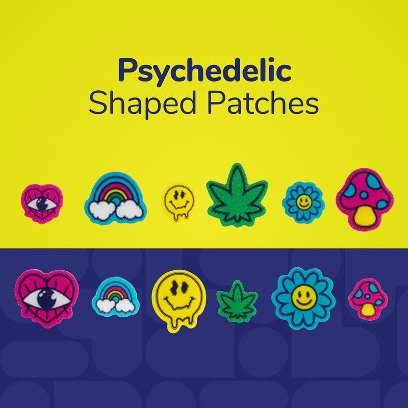 BioSwiss Psychedelic Pimple Patches, Hydrocolloid Acne Patch for Zits and