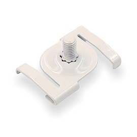 Licht-Zubehoer.de 10 x Ceiling Clip M6 for Odenwald Ceiling Rails, Suitable for Grid Ceilings without Drilling, with Threaded Bolts M6 x 10 mm, White