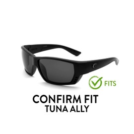 Apex Lenses Polarized Replacement Lenses for Costa Tuna Alley Sunglasses (AR Coating) (Fire Orange)