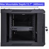NETECABLE 6U Wall Mount Server Cabinet Network Rack Vented Enclosure