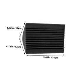 Generic 4pcs Soundproof Wall Panels for Home Theater Ktv Acoustic Sound Absorbing Tile Low Frequency Sound Reduction Gear Easy Install Noise Dampening High-density Design