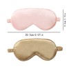 Pack of 2 Silk Adjustable Sleeping Masks, Adjustable Eye Mask,