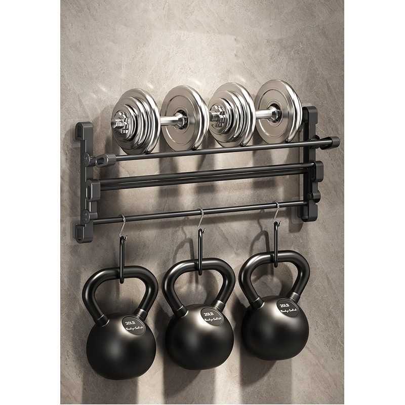 SKTMH 壁掛け スリッパ収納 2段 靴ラック スリッパホルダー おしゃれ 折りたたみ式 省スペース 穴開け不要