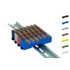 DIN Rail DIN Rail Holder for 6x Wago Clamps /