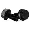 1/4-20 x 1/2" Flanged Hex Head Bolts Flange Hexagon Screws,
