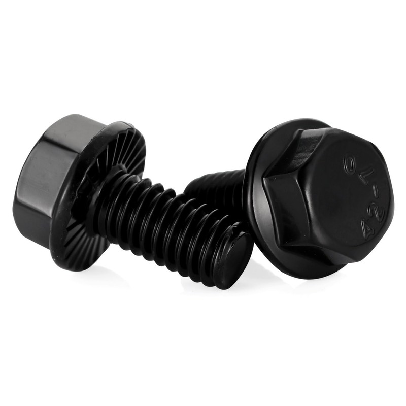 1/4-20 x 1/2" Flanged Hex Head Bolts Flange Hexagon Screws,