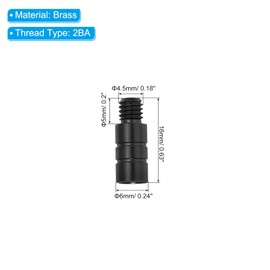 PATIKIL 2g Dart Weights, 3Pcs Brass Add Accentuator 2BA Thread for Dart Accessories, Black