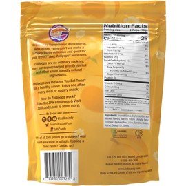 Zollipops Clean Teeth Lollipops, Peach, 6.2 Ounce