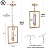 Optimant Lighting Gold Pendant Lighting for Kitchen Island, 1-Light Modern